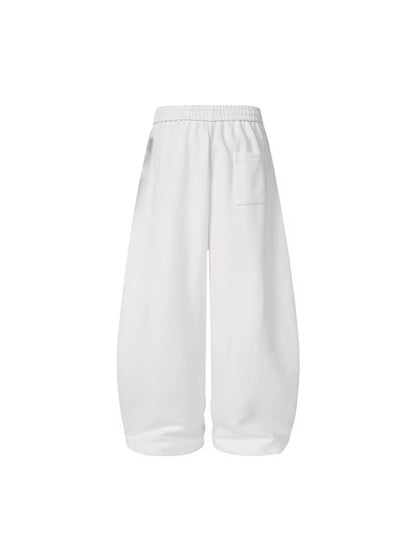 Letter Print Adjustable Hem Wide Leg Sweatpants WN27915