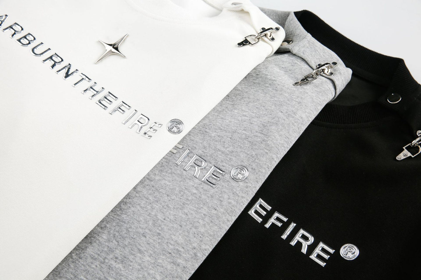 Metal Charm Design Oversize Short Sleeve T-Shirt WN14075