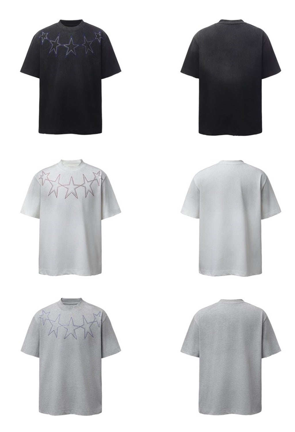Star Rhinestone Short Sleeve T-Shirt WN26753