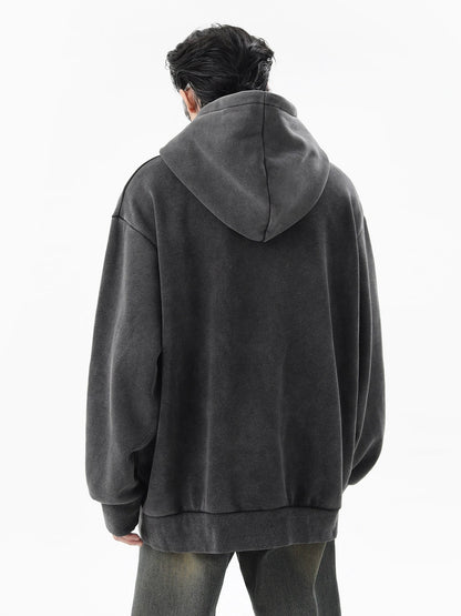 Washed Fleece Linning Oversize Hoodie WN10340