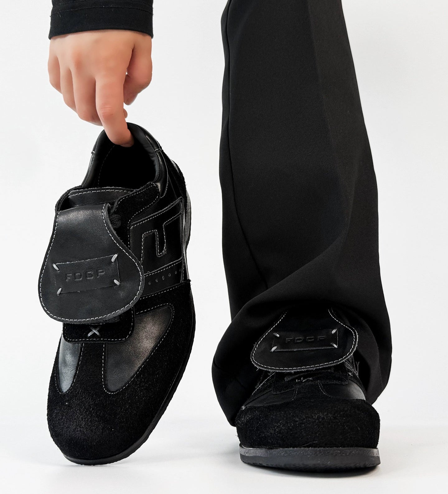 Square Toe Sole Flap Design Shoes WN19156