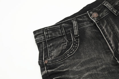 Washed Flare Denim Jeans WN14556