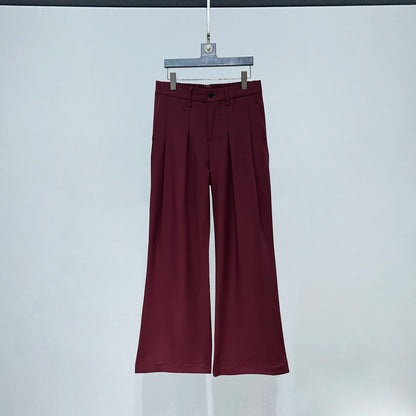 Metal Brooch Tailored Jacket & Flare Trousers Setup WN23949