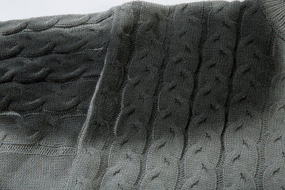 Colorblock Spray Paint Patchwork Oversize Knit Cardigan WN11442