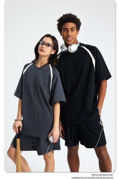 Quick-Dry Breathable Short Sleeve T-Shirt & Half Pants Setup WN16268