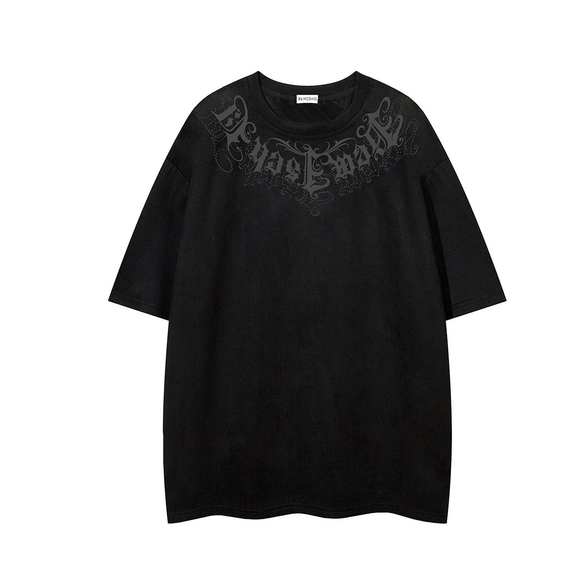 Suede Graphic Print Short Sleeve T-Shirt WN25721