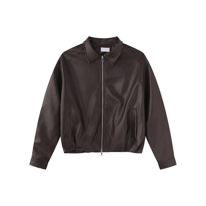 PU Leather Zipper Jacket WN24988
