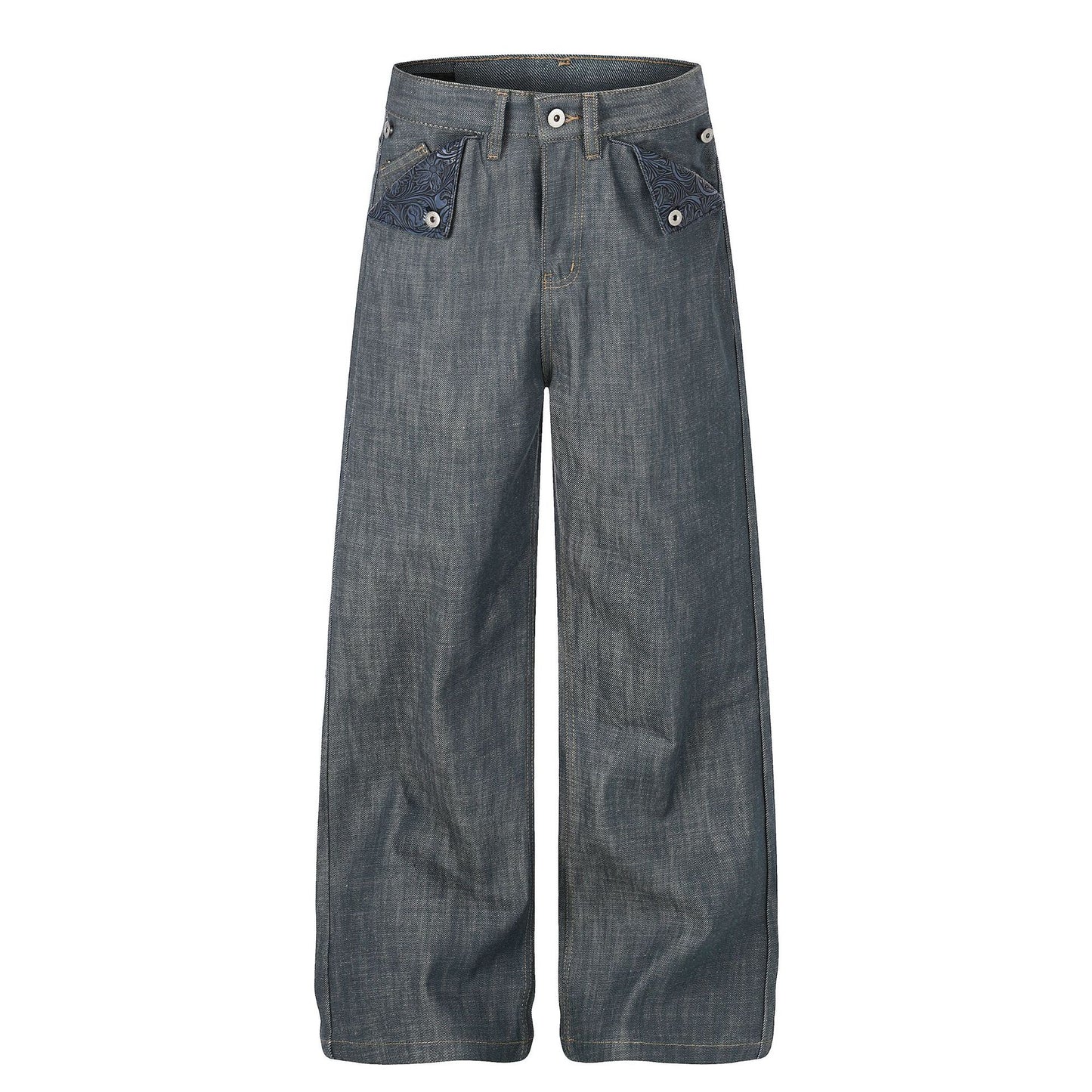 Raw Wide Leg Denim Jeans WN25982