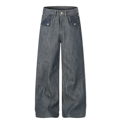 Raw Wide Leg Denim Jeans WN25982