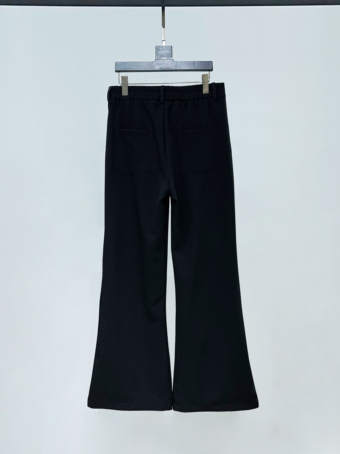 Metal Flower Brooch Fitted Tailored Jacket & Flare Trousers Setup WN23886