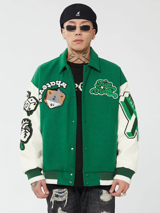 Embroidery Baseball Jacket WN12278