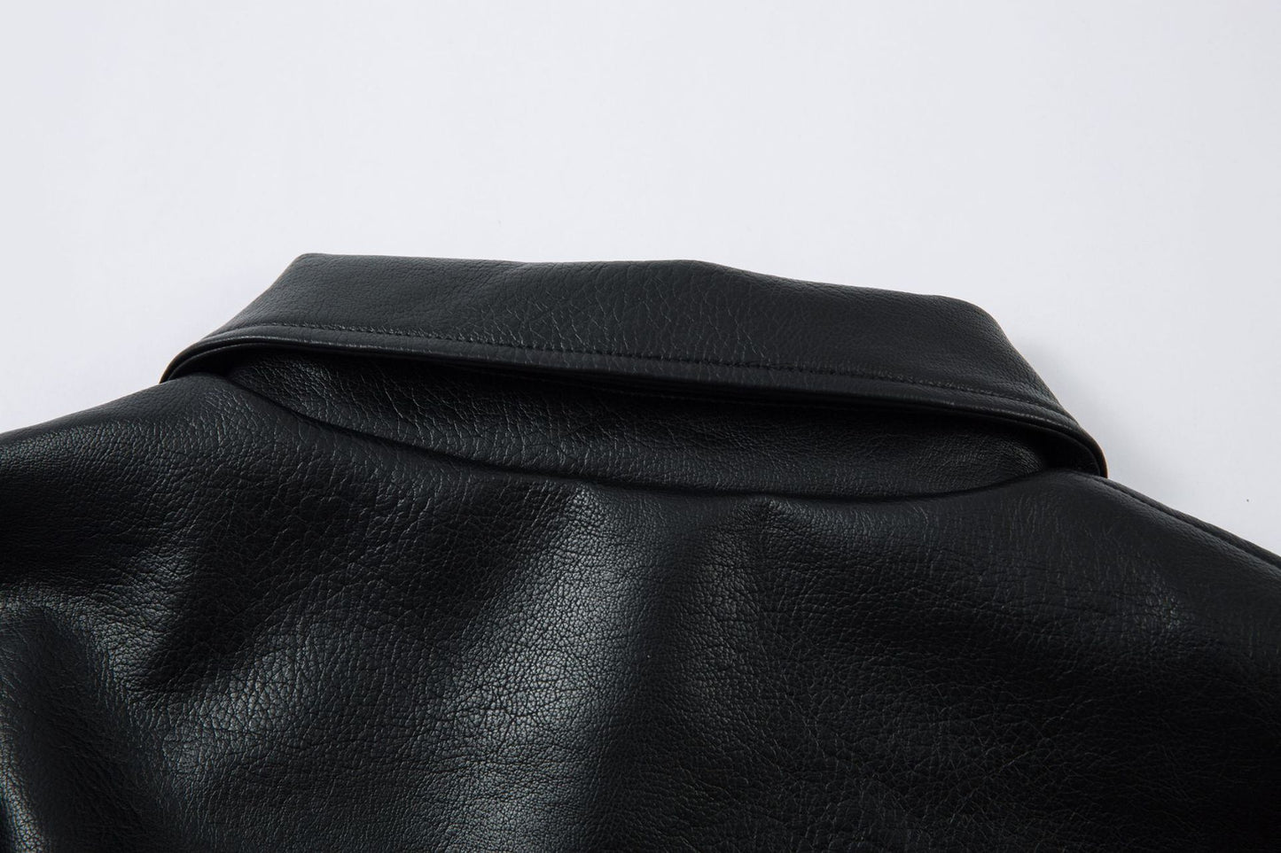 Boxy Oversize PU Leather Jacket WN23068