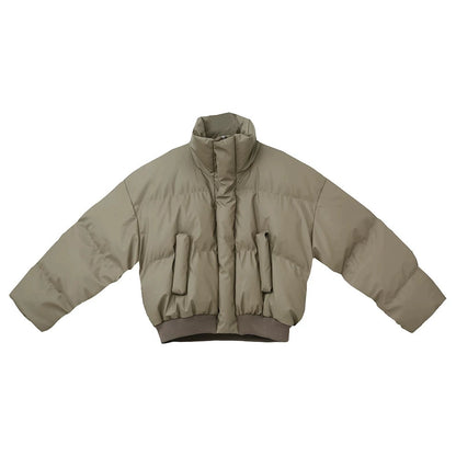 Zipper Design Puffer Jacket WN19739