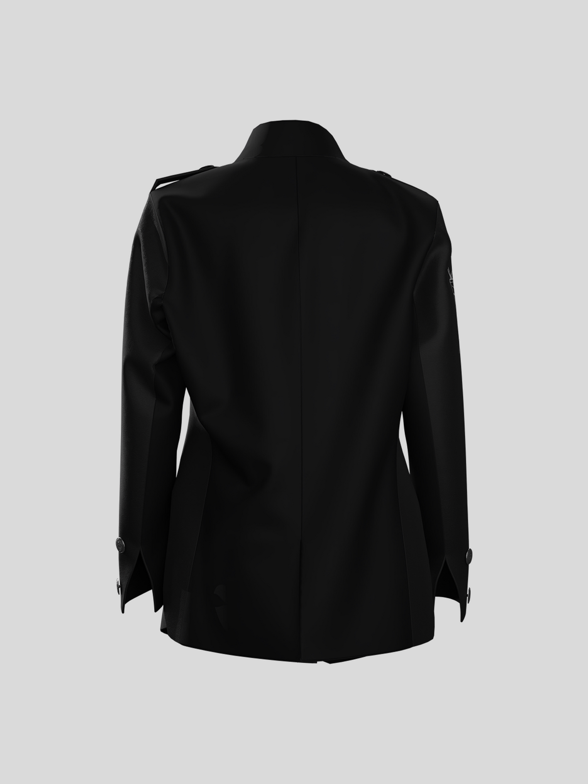 Standing-Collar Military Cross Multi-Button Jacket WN27159