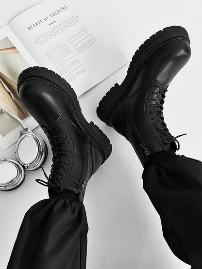 Platform Lace-Up Boots WN24535