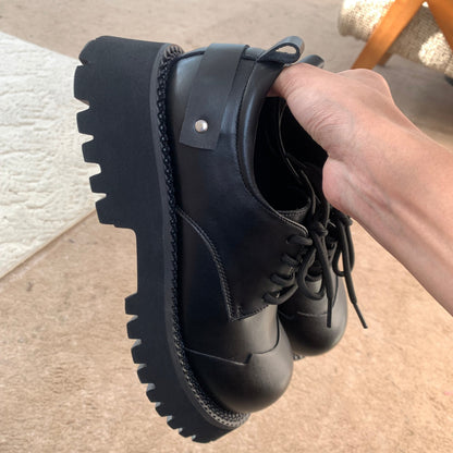 Thick Sole Lace-Up Shoes WN25183