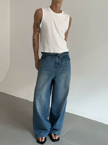 Straight Leg Denim Jeans WN21533