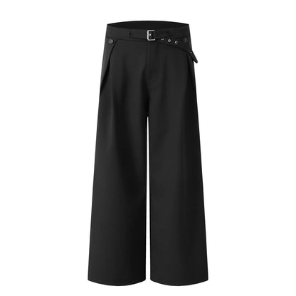 Pleats Linen Wide Leg Trousers WN21438