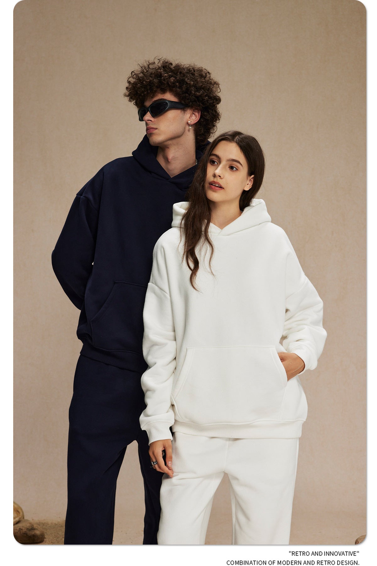 Oversize Plain Hoodie WN9968