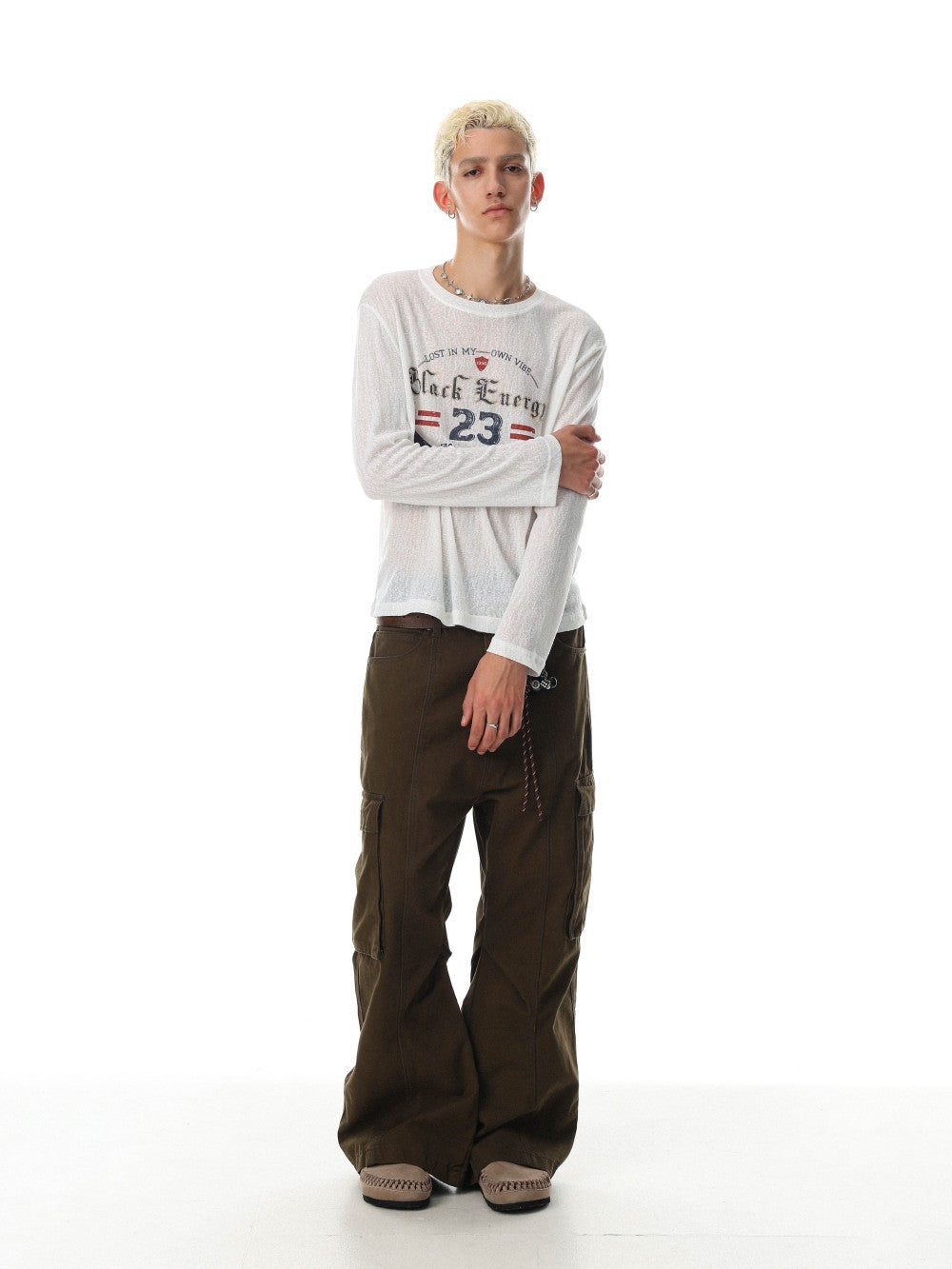 Letter Graphic Long Sleeve T-Shirt WN27981