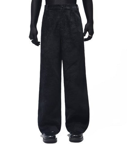 Suede Texture Tailored Jacket & Wide Leg Trousers Setup WN23711