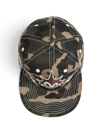 3D Embroidery Camouflage Flat-Brim Hat WN17084