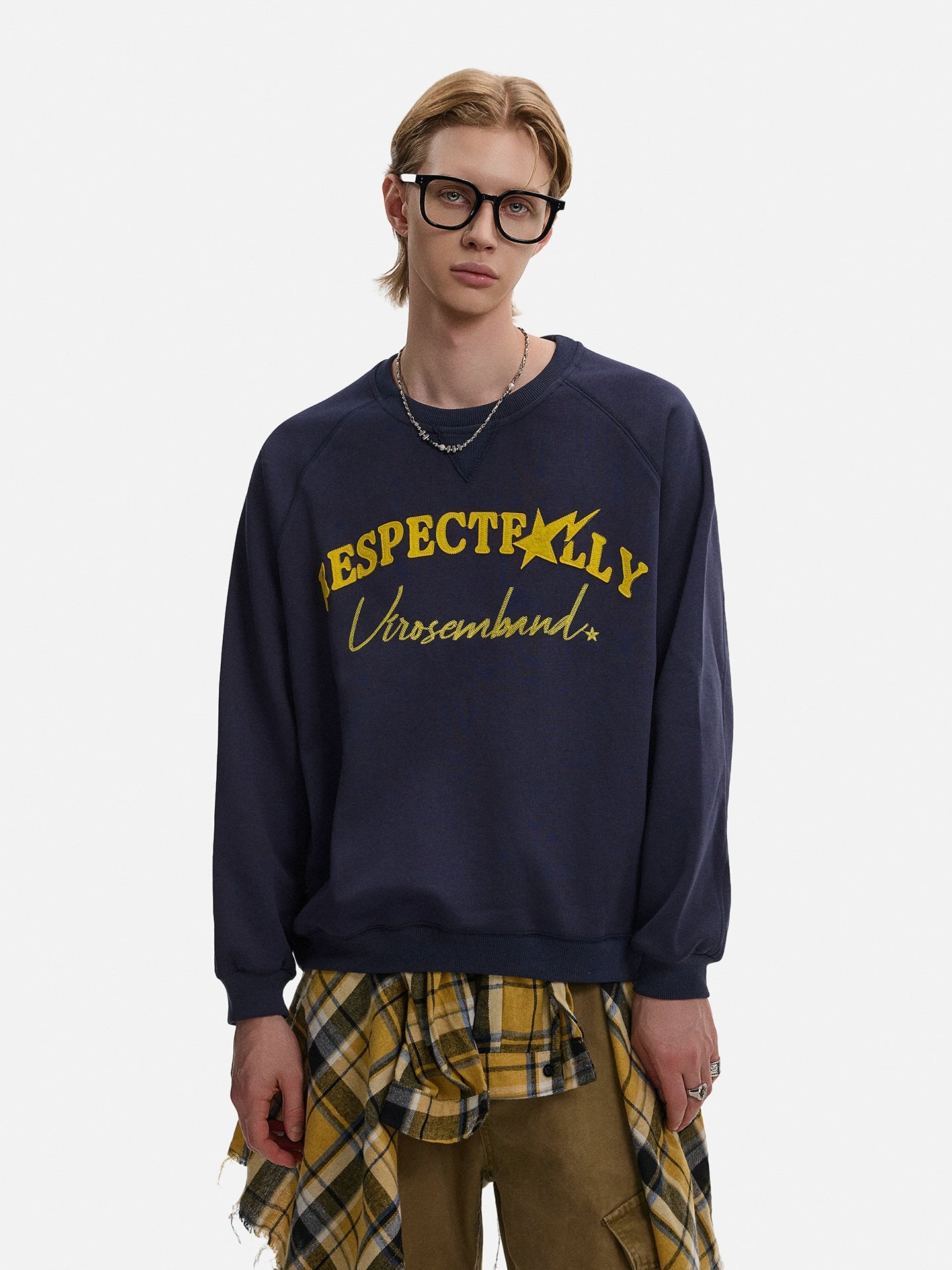 Embroidery Short Oversize Sweatshirt WN21432