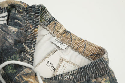 Camouflage Leaf Print Straight Pants WN11501