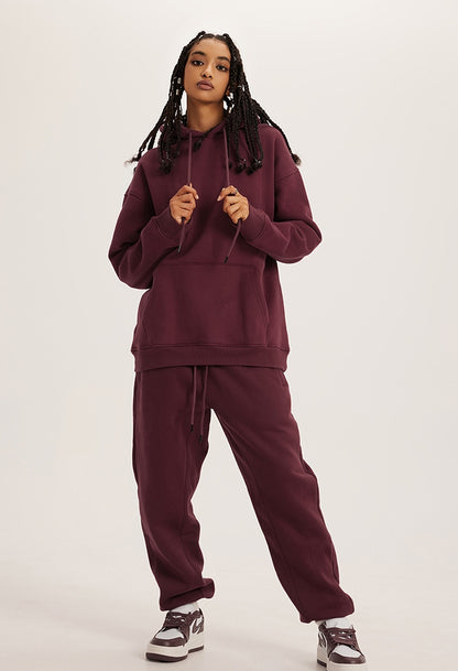 Fleece Linning Oversize Hoodie & Fleece Linning Sweatpants WN9945