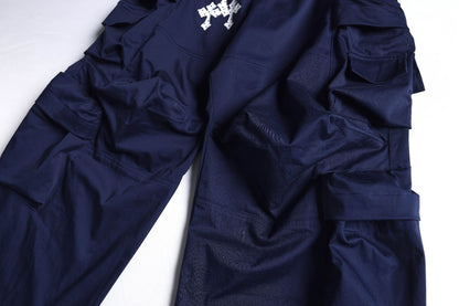 Multi-Pocket Wide Leg Cargo Pants WN25848