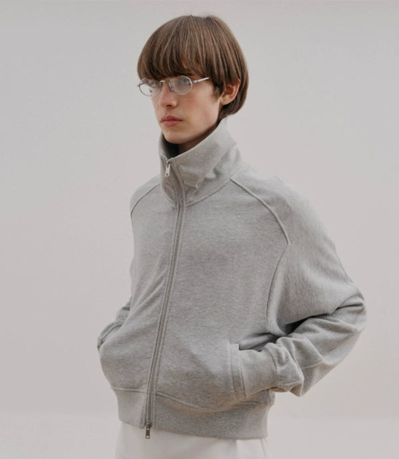 Zipper Stand Neck Short Jacket WN21568