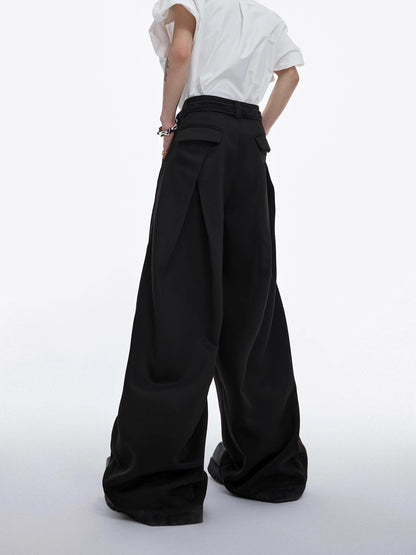 Tuck-in Wide-leg Flare Trousers WN6523