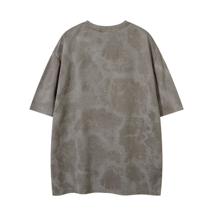 Washed Thorn Print Short Sleeve T-Shirt WN25543