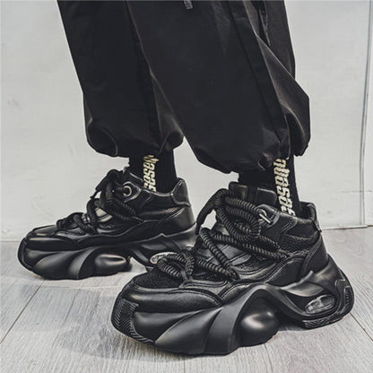 High-Top Dirt-Resistant Simple Thick Sole Workwear Shoes WN23399