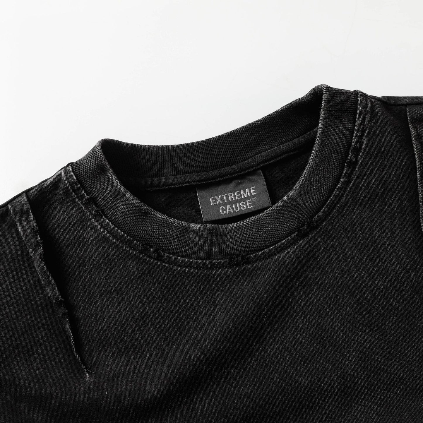 Heavy Wash Damage Short Sleeve T-Shirt WN14171