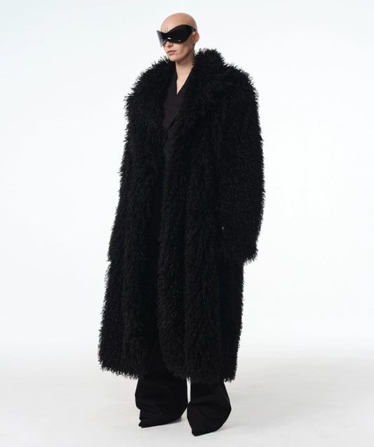 Heavy Fake Fur Oversize Coat WN21321