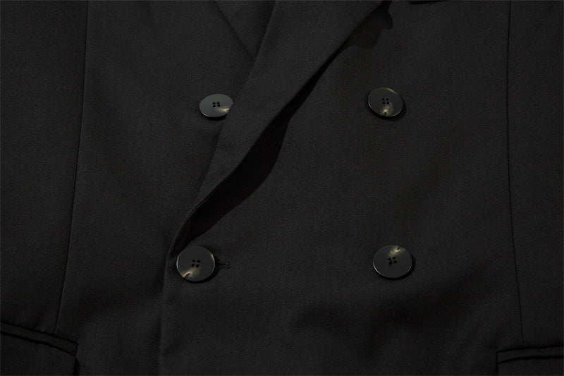 Double-Breasted Wide-Lapel Tailored Jacket WN11115
