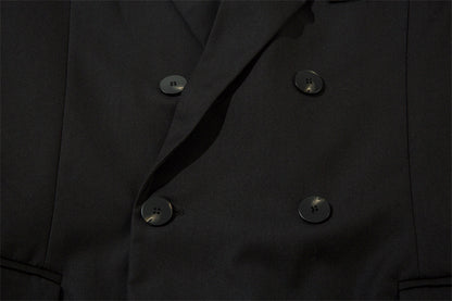 Double-Breasted Wide-Lapel Tailored Jacket WN11115