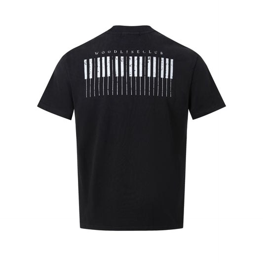Figure Print Oversize Short Sleeve T-Shirt WN25861