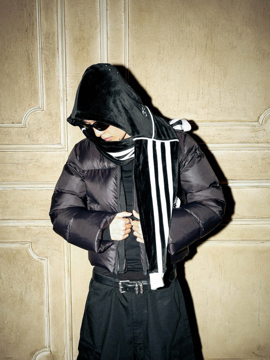 Velvet Embroidery Pullover Scarf WN17237