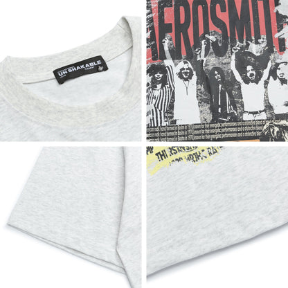 Portrait Letter Print Short Sleeve T-Shirt WN26748
