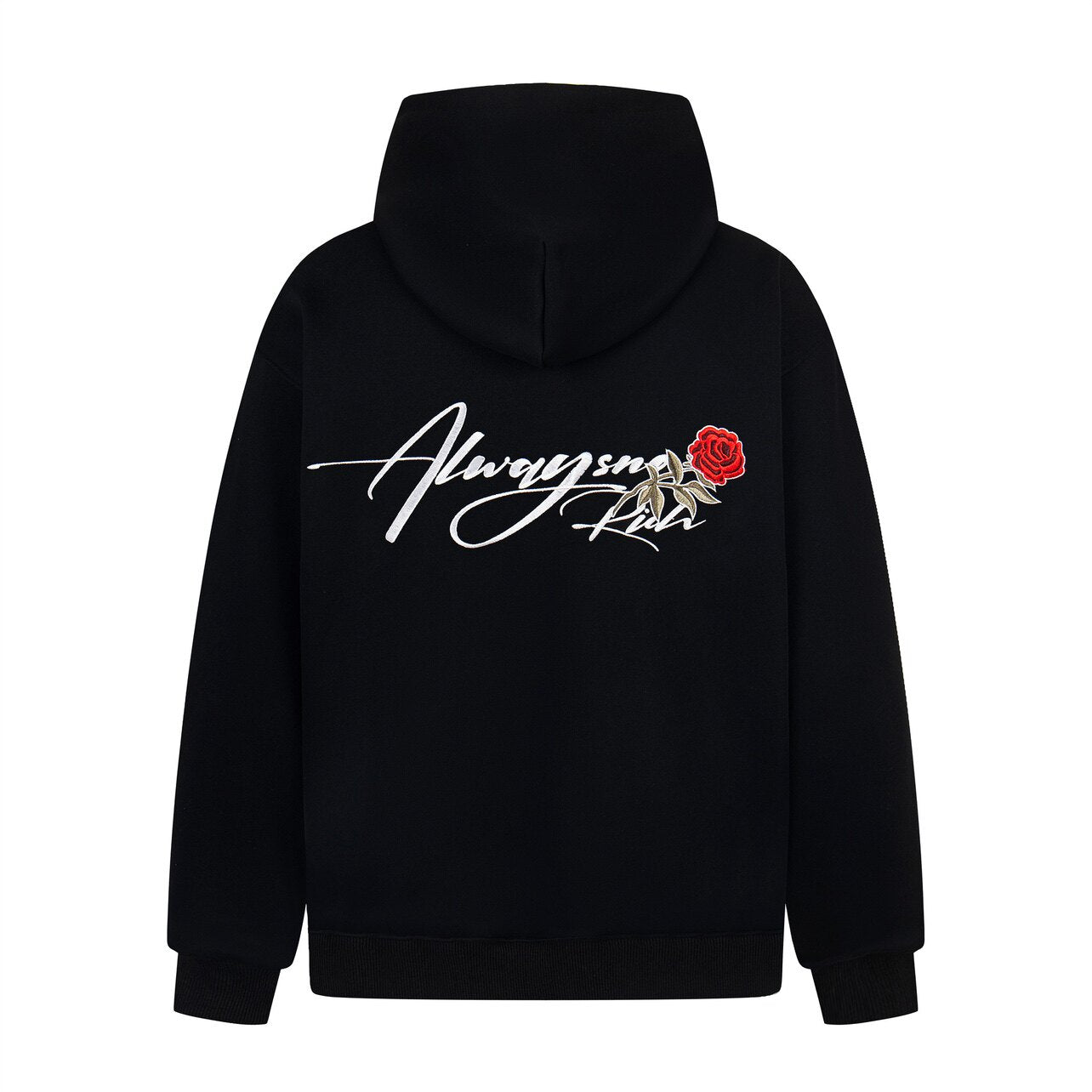 Rose Logo Embroidery Pullover Hoodie WN24477
