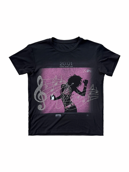 Portrait Graphic Print Short Sleeve T-Shirt WN27202