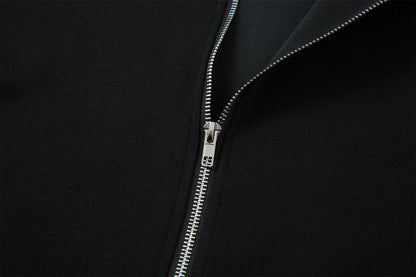 Full Zip Polo Collar Short Sleeve Shirt WN26805