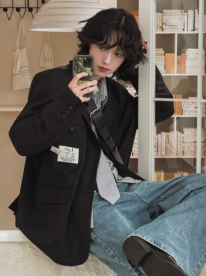 Patch Embroidery Design Tailored Jacket WN20240