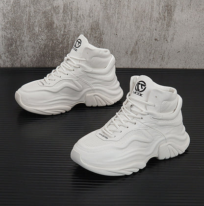 High-Top Panel Chunky Sole Sneakers WN24583