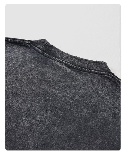 Round Neck Print Short Sleeve T-shirt WN7766