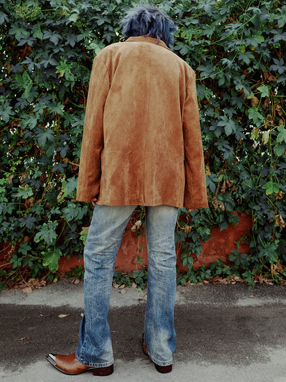 Washed Slim Straight Denim Jeans WN15936