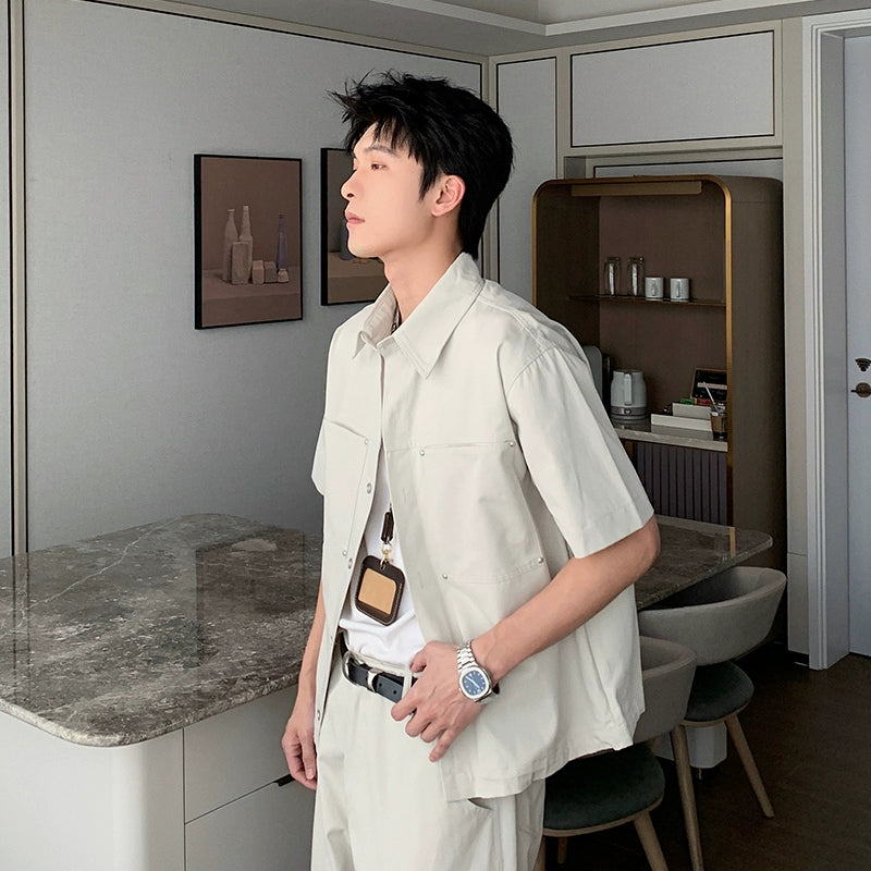 Denim Short Sleeve Shirt & Denim Jeans Setup WN20411