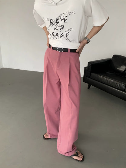 Draping Design Wide Leg Trousers WN20039